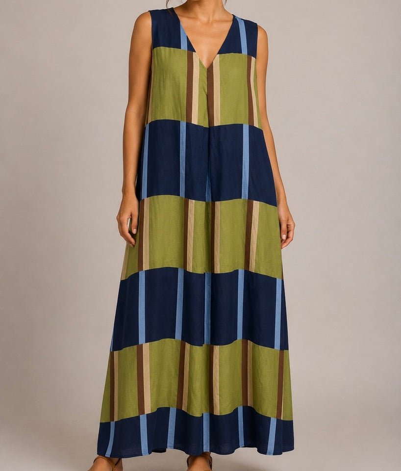 VESTIDO COM BLOCOS GRANDES - Pé Calçado