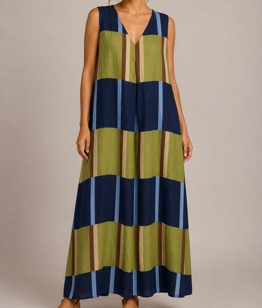 VESTIDO COM BLOCOS GRANDES - Pé Calçado