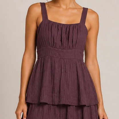 VESTIDO COM FOLHOS - Pé Calçado