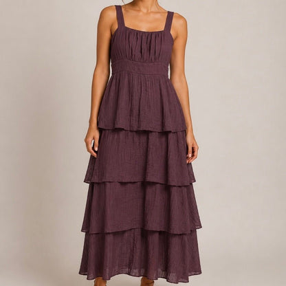 VESTIDO COM FOLHOS - Pé Calçado