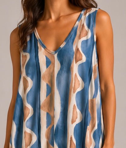 VESTIDO DE MALHA FRIA TRIBAL - Pé Calçado