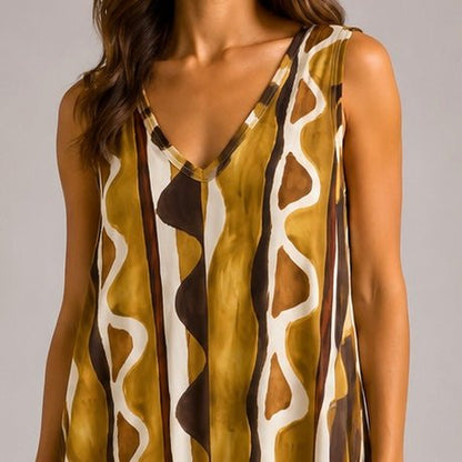 VESTIDO DE MALHA FRIA TRIBAL - Pé Calçado