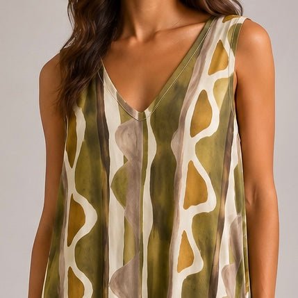 VESTIDO DE MALHA FRIA TRIBAL - Pé Calçado