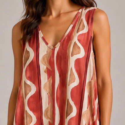 VESTIDO DE MALHA FRIA TRIBAL - Pé Calçado