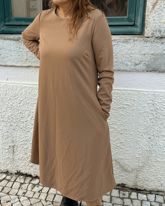 VESTIDO MANGA COMPRIDA - Pé Calçado